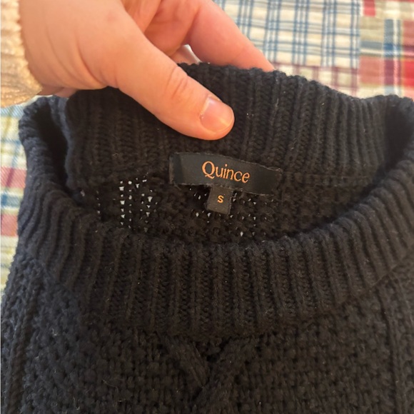 Quince Charcoal Cowl Neck Sweater - Picture 2 of 3
